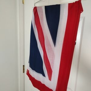Red, White & Navy Union Jack Style Scarf